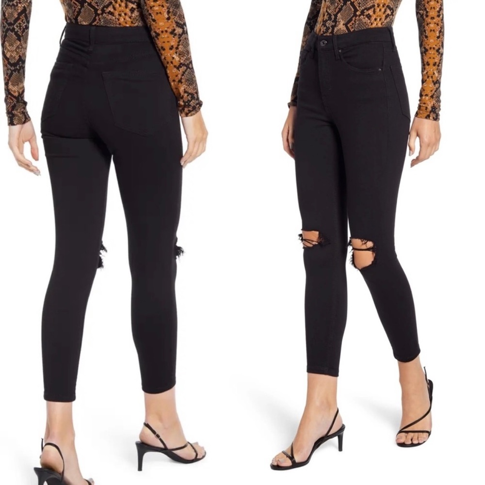 Topshop Jamie High Waist Ripped Skinny Jeans